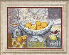 Partial embroidery kit RK-133 "Oranges matured in warm sun rays"