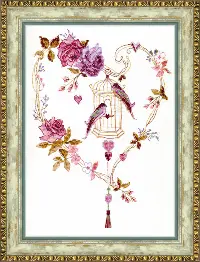 BT-121 Counted cross stitch kit Crystal Art "Duet"