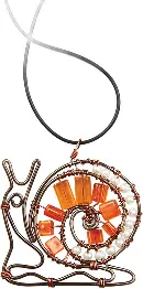 BP-237 Pendant making kit Crystal Art "Snail"