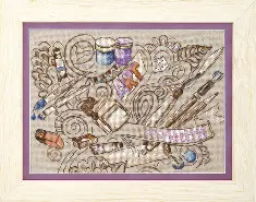 Cross-stitch kit M-297 Set of pictures "Creative inspiration"