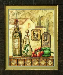 Mixed technique stitch kit M-205 "Ripe crop"