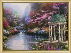Rhinestone decoration kit KC-157 "Arbour at the lake" 