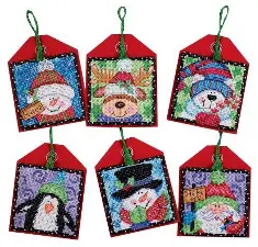 70-08842 Counted cross stitch kit DIMENSIONS "Christmas Ornaments. Friends"