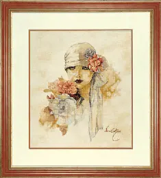 PN-0007972 Counted cross stitch kit LanArte "Sara Moon"