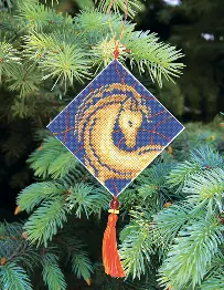 Christmas tree toy cross-stitch kit Т-30 Set of pictures "Chinese horoscope" 