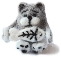 Felting kit V-04 “Cat-glutton” 