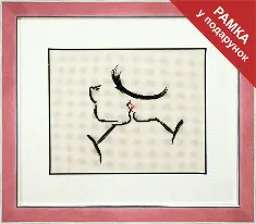 Cross-stitch kit M-194 "Furtively kiss"
