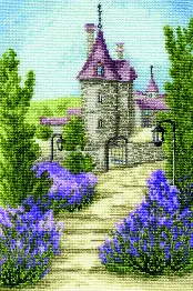 M-577 Counted cross stitch kit "Warmth of old walls"