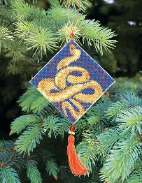 Christmas tree toy cross-stitch kit Т-36 Set of pictures "Chinese horoscope" 