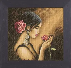 PN-0008339 Counted cross stitch kit LanArte "Spanish Beauty"