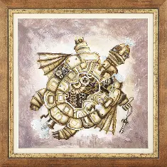Partial embroidery kit RK-135 "Gold turtle"