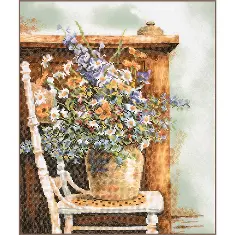 PN-0216136 Lanarte Cross Stitch Kit Floral Vintage