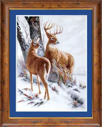 Cross-stitch kit М-30 "Pair of deer" 