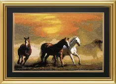 Cross-stitch kit №501 "Mustang"