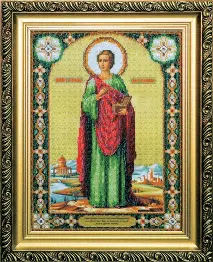 Beadwork kit B-1018 "The Icon of St. Pantaleon, the Great Martyr and Healer" 