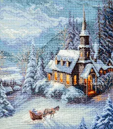 M-476 Counted cross stitch kit "Moonlight night"