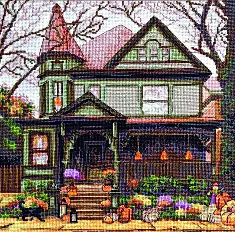 Kit for cross-stitching Charivna Myt M-556 Autumn hut