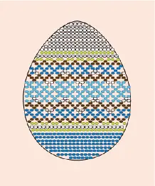 Beadin kit CBP-04 Chart for beading of Easter egg