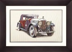 Mixed technique stitch kit M-95 "Auto Skoda 1933"