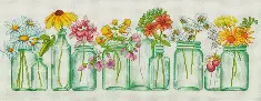 70-35310 Counted cross stitch kit DIMENSIONS "Mason Jar Lineup"