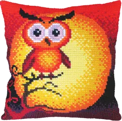 Набор для вышивки подушки крестиком Чарівна Мить РТ-135 "Сова"  . Catalog. Kits