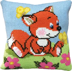 Набор для вышивки подушки крестиком Чарівна Мить РТ-125 "Лисенок"  . Catalog. Kits