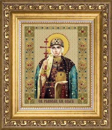 Набор картина стразами Чарівна Мить КС-083 "Икона равноапостольной великой княгини Ольги". Catalog. Kits