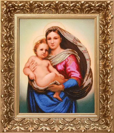 Набор для вышивки бисером Чарівна Мить Б-580 По мотивам Рафаэля Санти "Сикстинская Мадонна". Catalog. Kits