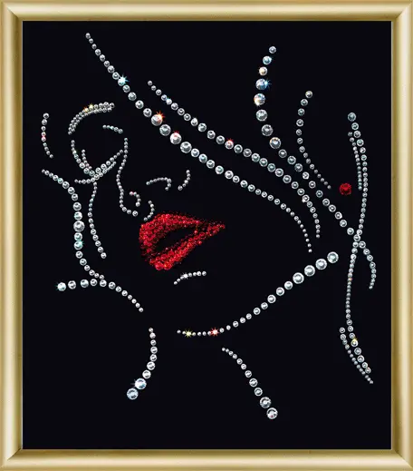 Набор картина стразами Чарівна Мить КС-019 "Девушка". Catalog. Kits