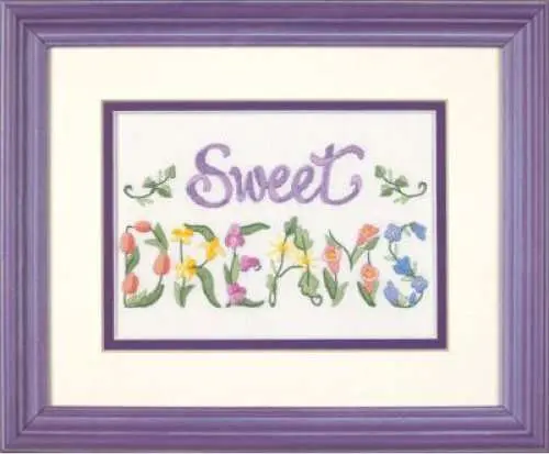 06235 Набор для вышивания гладью DIMENSIONS Flowery Sweet Dreams "Цветочные сладкие сны". Catalog. Kits