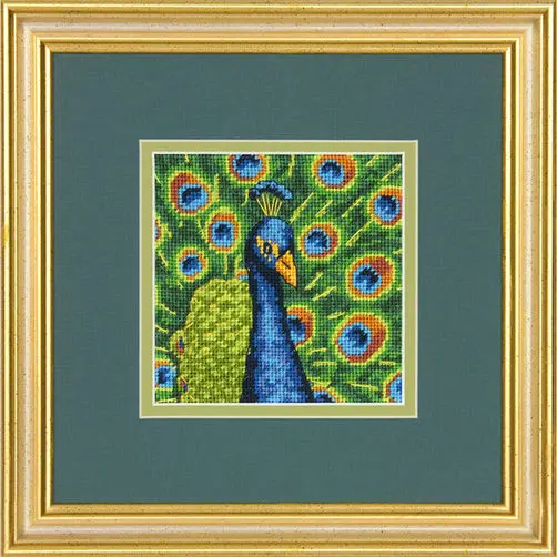 71-07242 Набор для вышивания (гобелен) DIMENSIONS Colorful Peacock "Цветной павлин" . Catalog. Kits