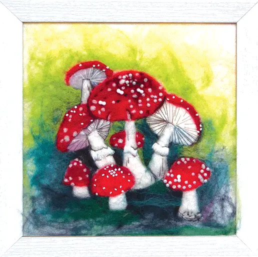 Набор для валяния картины Чарівна Мить В-64 "Мухоморы". Catalog. Kits