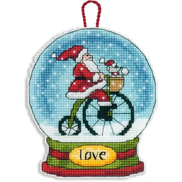 70-08903 Набор для вышивания крестом DIMENSIONS Love Snowglobe Christmas Ornament "Рождественское украшение - Снежный шар Любовь". Catalog. Kits