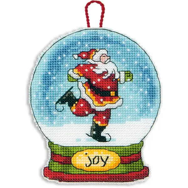 70-08905 Набор для вышивания крестом DIMENSIONS Joy Snowglobe Christmas Ornament "Рождественское украшение - Снежный шар Радость". Catalog. Kits