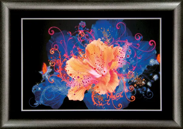 Набор картина стразами Чарівна Мить КС-102 "Гибискус". Catalog. Kits