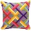 PN-0010865 Vervaco Long Stitch Cushion "Colourful diagonals on grey"