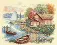 35230 Counted cross stitch kit DIMENSIONS "Peaceful Lake House"