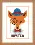 BT-154 Counted cross stitch kit Crystal Art "Hipster fox"