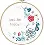 PN-0156333 Counted crossstitch kit with hoop Vervaco "Modern flowers"