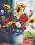 05134 Satin stitch kit DIMENSIONS "Bucket of Flowers"