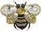 BP-221 Beadwork kit for creating broоch Crystal Art "Bee"