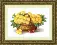 BT-114 Counted cross stitch kit Crystal Art "Basket of dandelions"