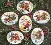 08828 Counted cross stitch kit "Playful Snowmen Ornaments"