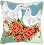 PN-0143723 Vervaco Cross Stitch Cushion "Doves in love"