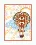 BT-185 Counted cross stitch kit Crystal Art "Travel in clouds"
