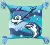 Cross-stitch kit RT-123 "Dolphins"