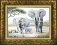 Cross-stitch kit М-24 "Elephants near the water" 