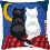 PN-0008598 Cross stitch kit (pillow) Vervaco " Cats in the night