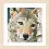 PN-0166758 Counted cross stitch kit LanArte "Wolf"