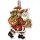 70-08912 Counted cross stitch kit DIMENSIONS "Santa with Bag Christmas Ornament"